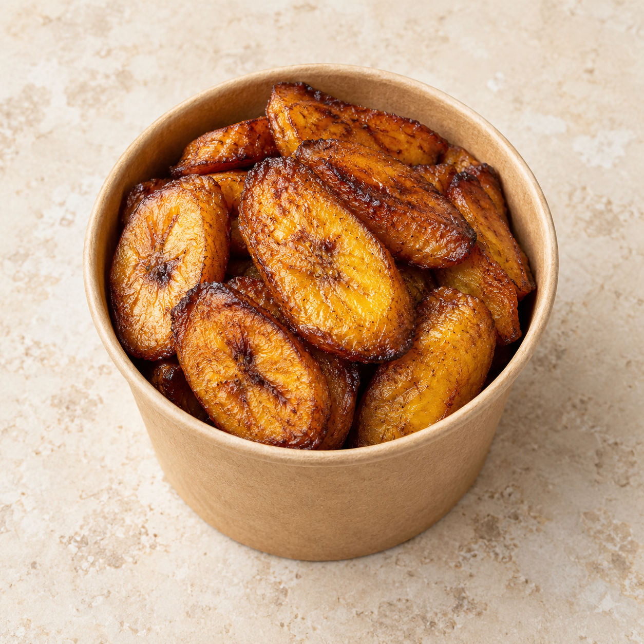Cup of fried plantain