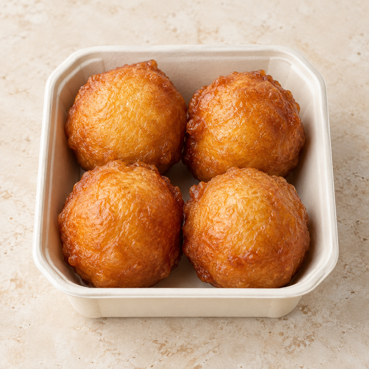 Four pieces of puff-puff